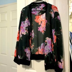 Black Floral Jacket